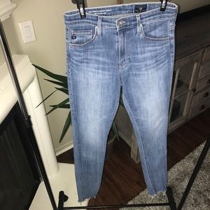 AG The Farrah High Waist Ankle Skinny Jeans